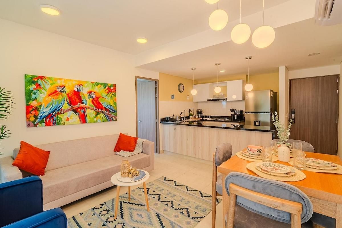 Apartamento Retiro Familiar De Lujo, Playa Privada Y Piscina Cartagena