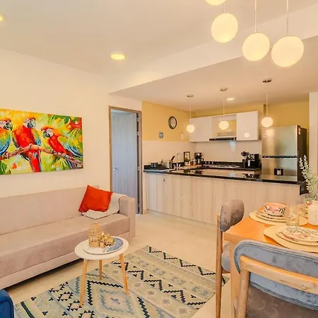 Apartamento Retiro Familiar De Lujo, Playa Privada Y Piscina Cartagena